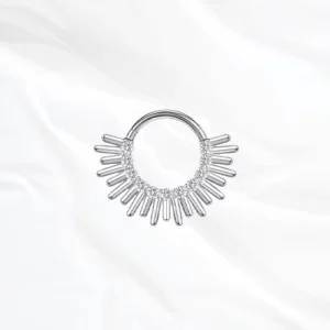 Piercing nez titane ASTM F136 argenté
