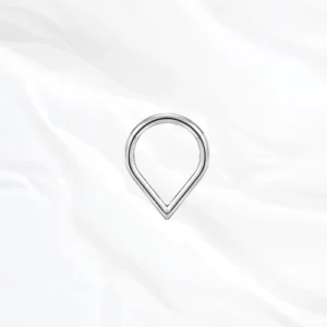 Piercing nez titane argenté