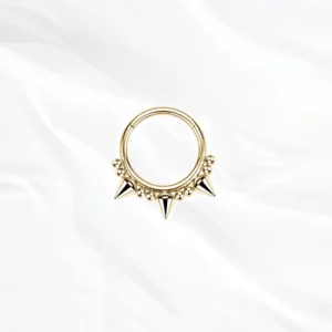 Piercing nez titane doré
