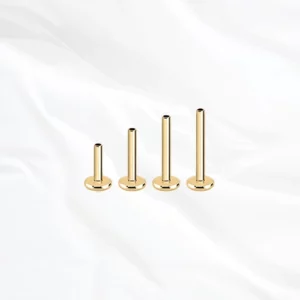 Piercing oreille titane ASTM F136 doré
