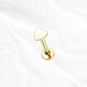 bijou titane oreille doré