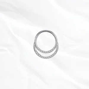 Piercing nez titane argenté