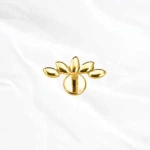 Bijou en titane oreille hypoallergénique doré