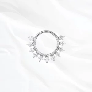 Piercing nez titane argentée