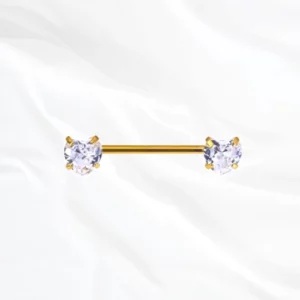 bijou titane téton doré