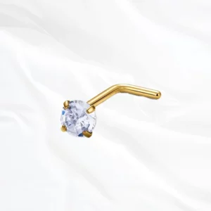 Piercing nez titane doré