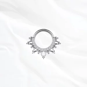 Piercing nez titane argentée