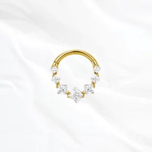 bijou titane nez doré