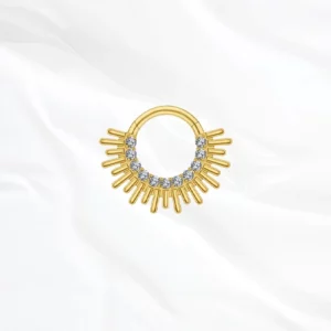 bijou titane nez doré