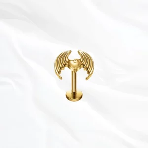 Bijou en titane oreille hypoallergénique doré
