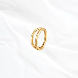 oreille titane design élégant doré