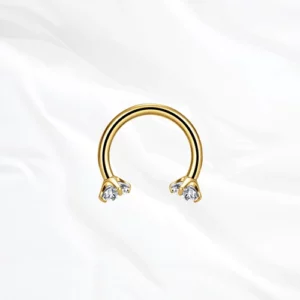 Piercing nez titane ASTM F136 doré