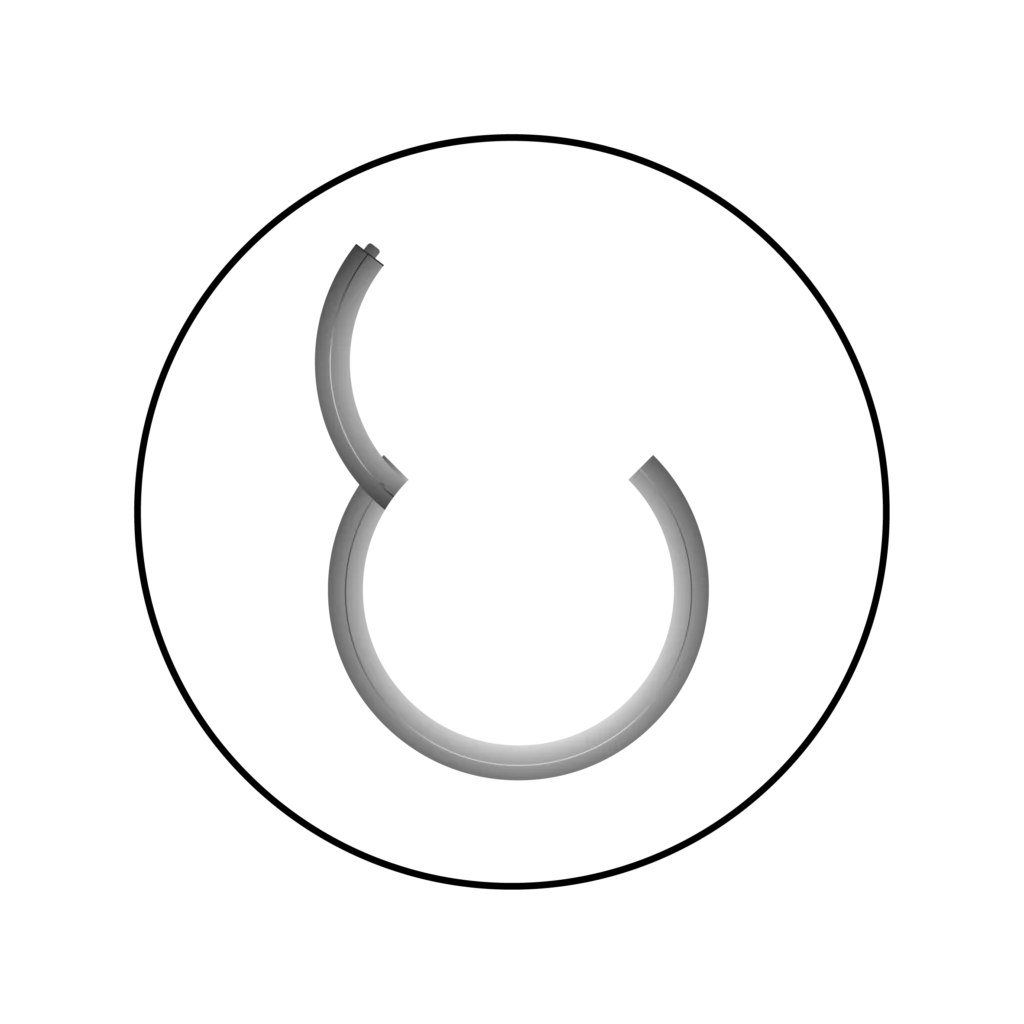 Visuel technique d'un segment clipsable