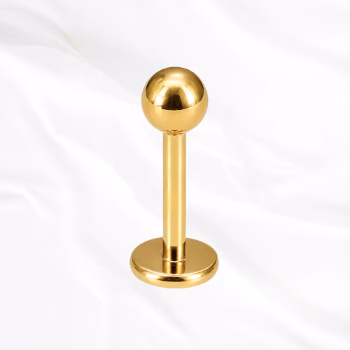 Piercing nombril titane doré