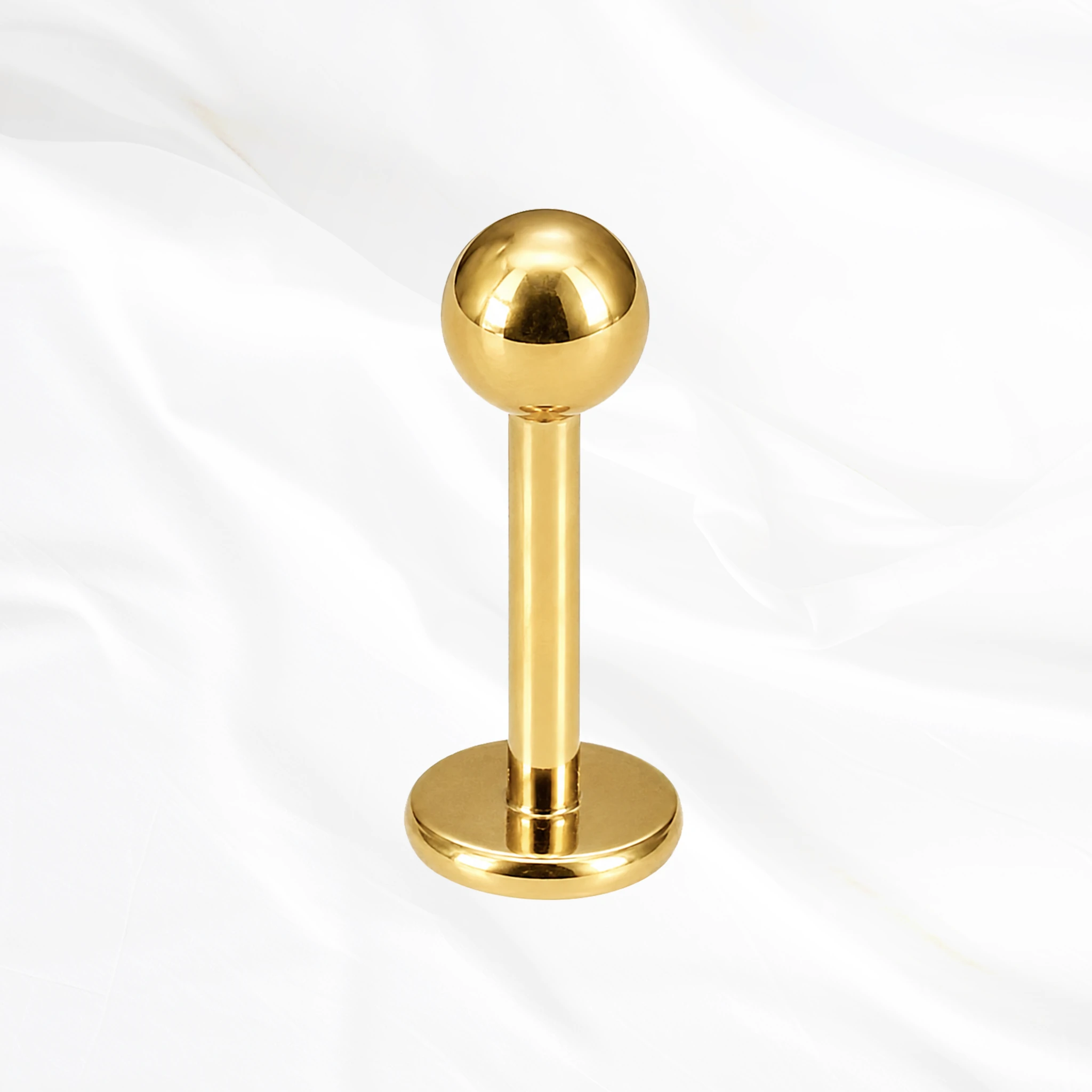 Piercing nombril titane doré
