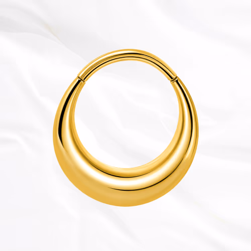 Piercing nez titane dorée