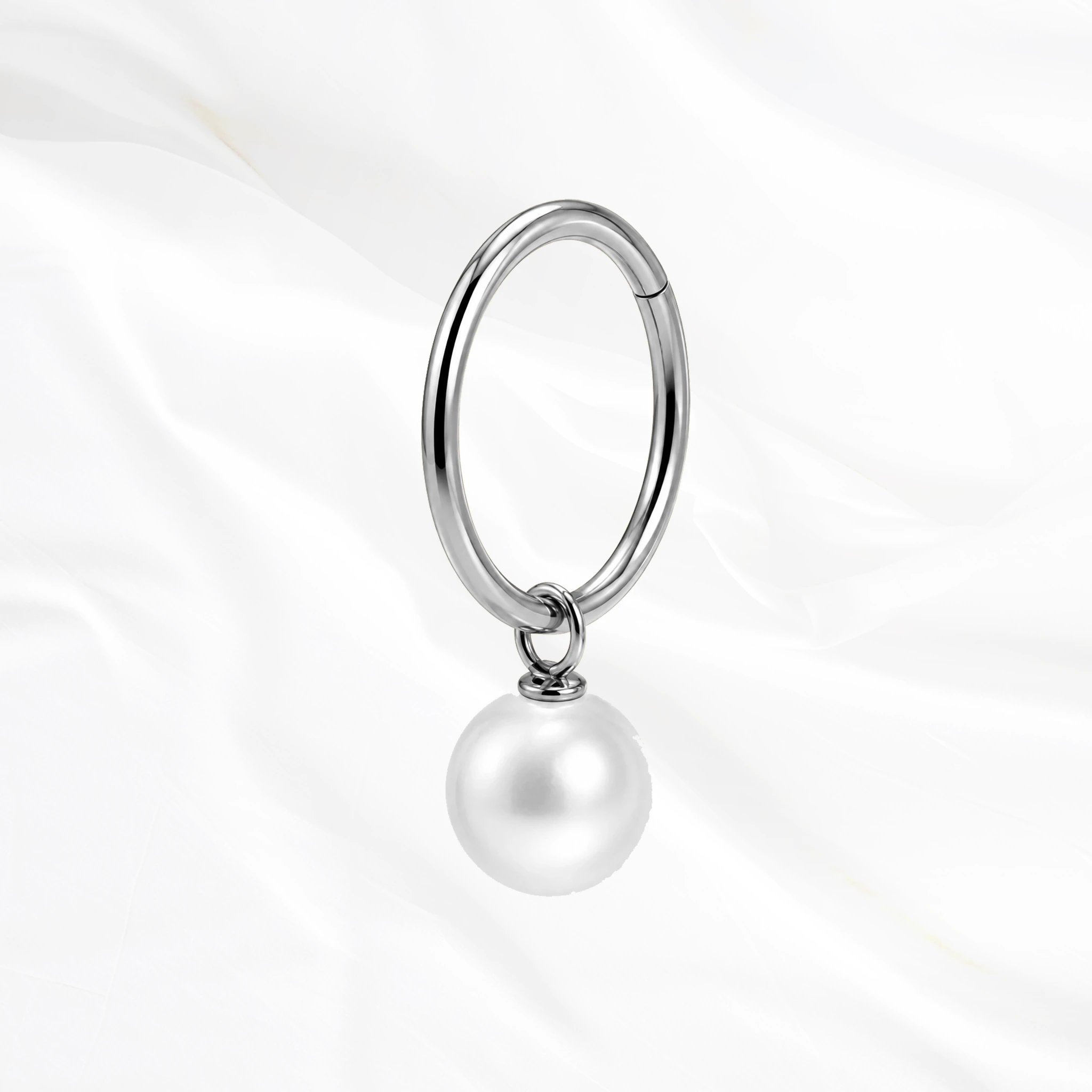 La Perle Pendentif en titane argenté, photo produit