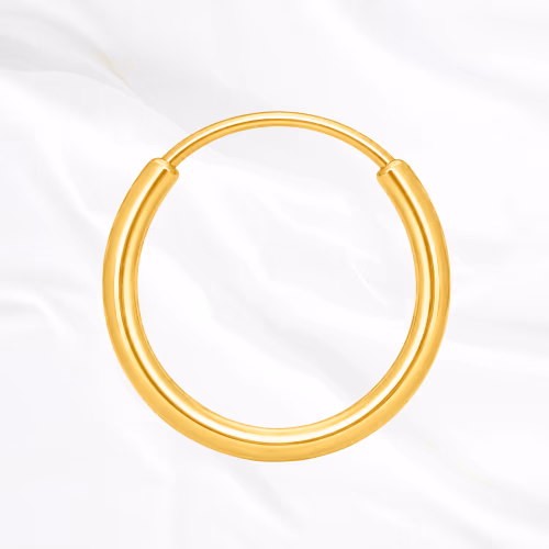 Anneau segment clipsable en titane doré Le Simple V2, jonc fin, rond et parfaitement poli