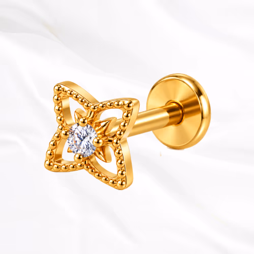 Piercing Le Céleste en titane doré, photo produit