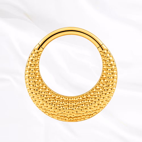 Piercing Le Janus en titane doré, photo produit