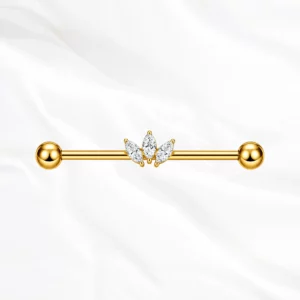 Piercing La Marquise Absolue en titane doré, photo produit