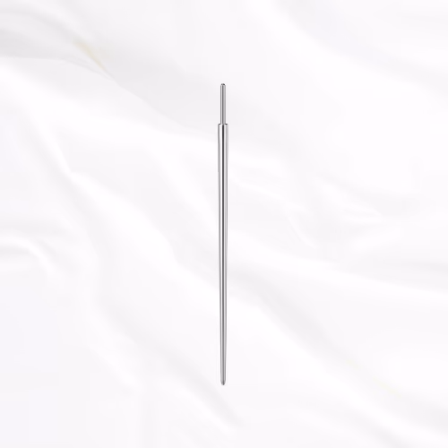 Tige d'insertion droite en titane ASTM F136, système push-in, pour poser un bijou de piercing
