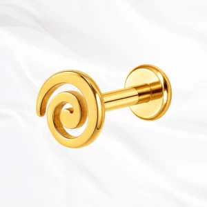 Piercing Le Tourbillon en titane doré, photo produit